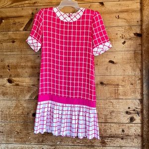 Vintage Chancelle New York Pink & White Dress